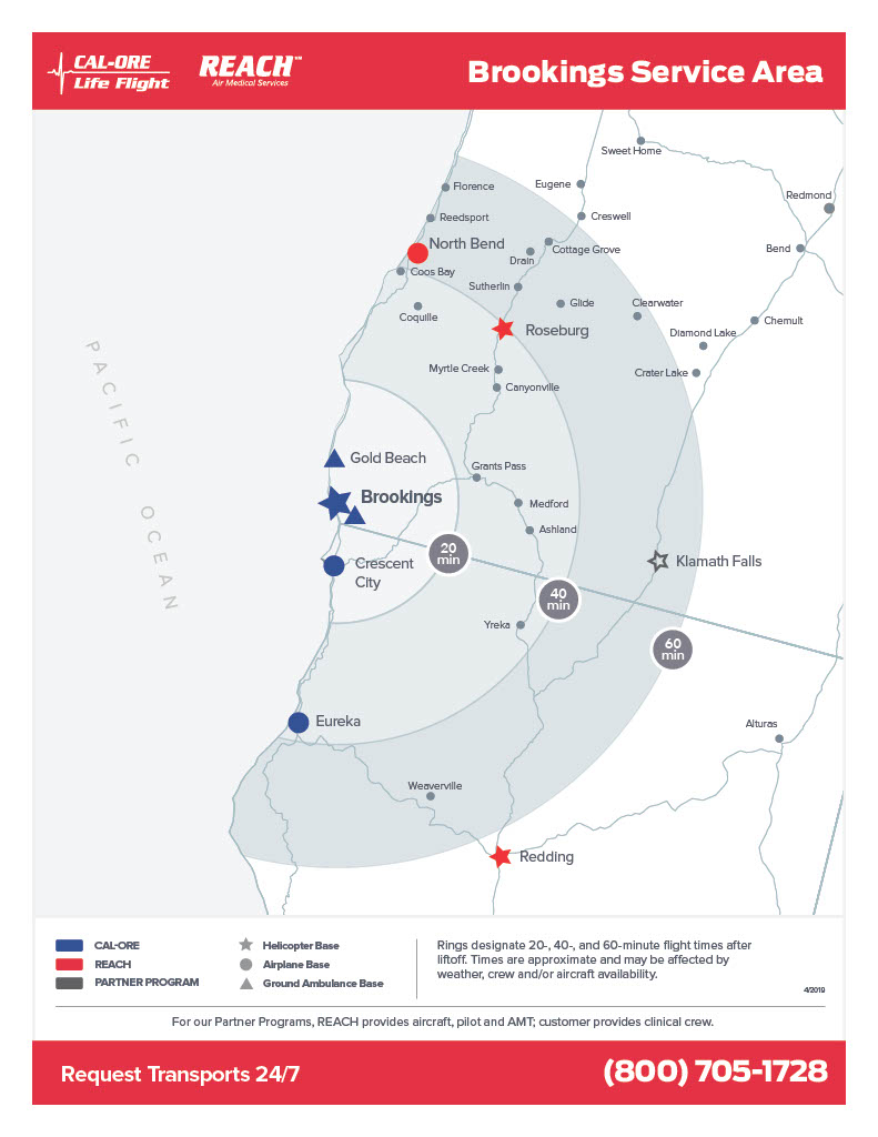 >Cal-Ore Life Flight Areas Served